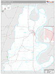 East Carroll Wall Map Premium Style